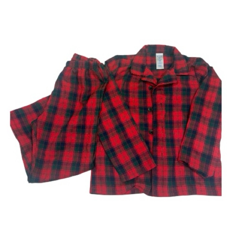 The Children's Place Red and Black Check Pajama Set